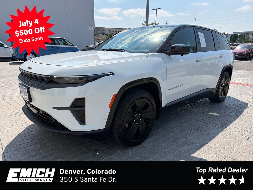 Bright White Clearcoat 2025 Jeep Wagoneer S SUV / Crossover Four-Wheel Drive 1-Speed Automatic