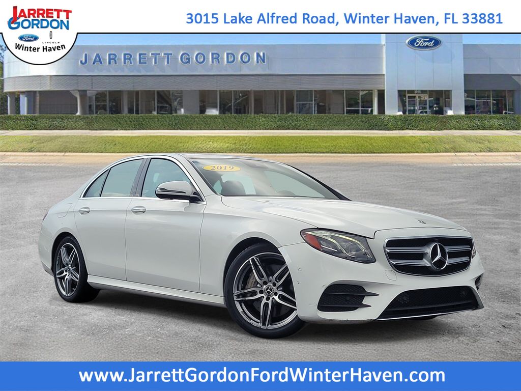 White 2019 Mercedes-Benz E-Class Sedan Rear-Wheel Drive 9-Speed Automatic