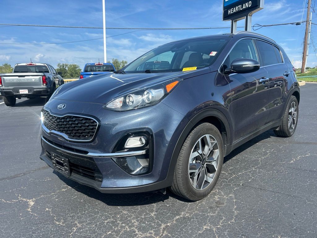 Pacific Blue 2020 Kia Sportage SUV / Crossover Front-Wheel Drive 6-Speed Automatic Overdrive