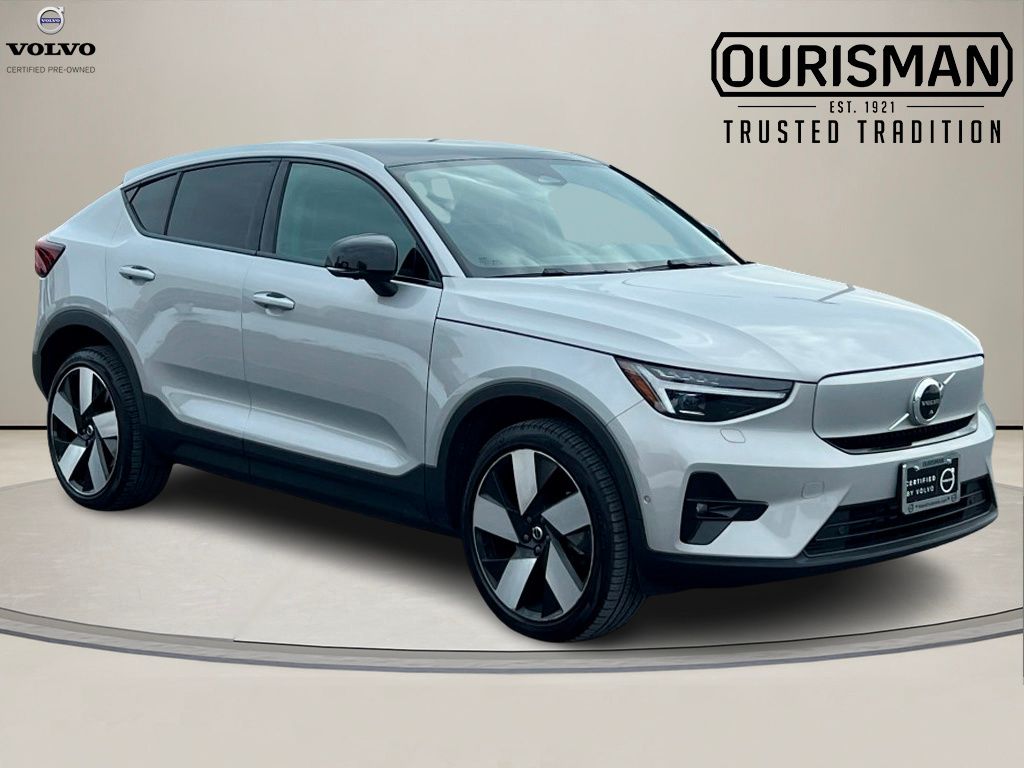 Silver Dawn Metallic 2023 Volvo C40 Recharge Twin Ultimate eAWD SUV / Crossover All-Wheel Drive 1-Speed Automatic
