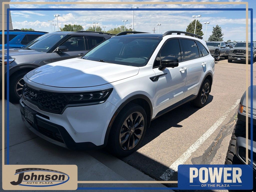 Glacial White Pearl 2023 Kia Sorento SUV / Crossover All-Wheel Drive 8-Speed Dual Clutch