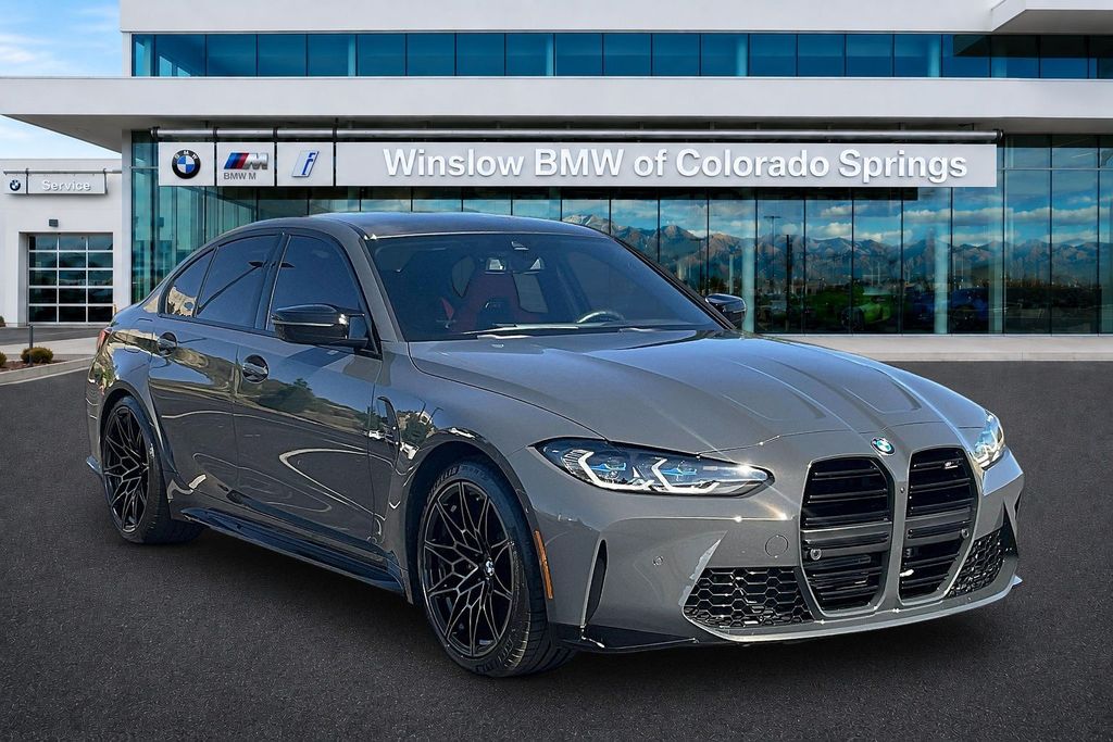Individual Dravit Gray Metallic 2023 BMW M3 Sedan All-Wheel Drive 8-Speed Automatic