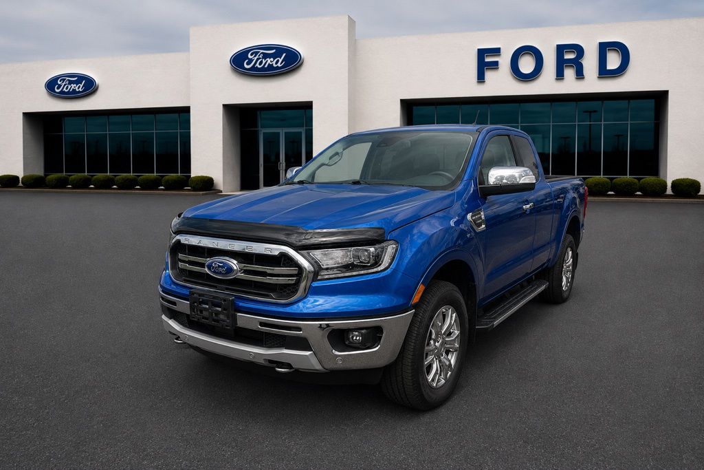 Lightning Blue Metallic 2019 Ford Ranger Pickup Truck Four-Wheel Drive Automatic