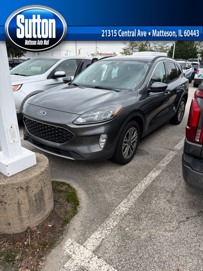 Gray Metallic 2021 Ford Escape Hybrid SUV / Crossover Front-Wheel Drive Continuously Variable Transmission