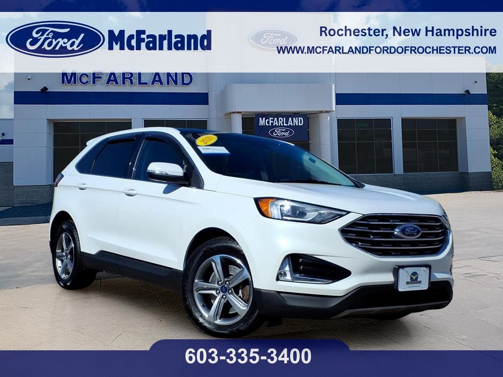White Metallic 2020 Ford Edge SUV / Crossover All-Wheel Drive 8-Speed Automatic
