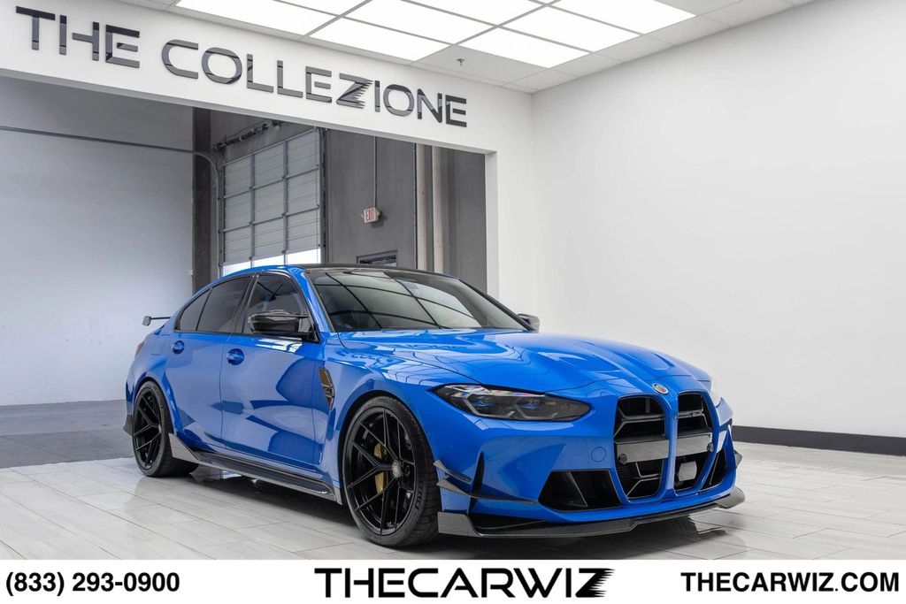 Voodoo Blue 2023 BMW M3 Sedan All-Wheel Drive 8-Speed Automatic