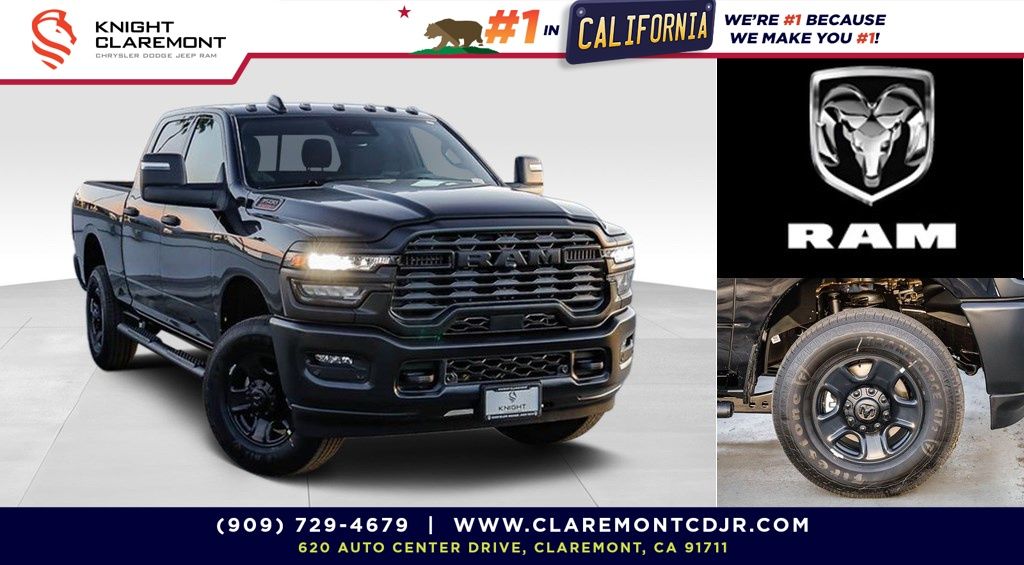 Diamond Black Crystal Pearlcoat 2026 RAM 3500 Tradesman Crew Cab 4WD Pickup Truck Four-Wheel Drive 8-Speed Automatic