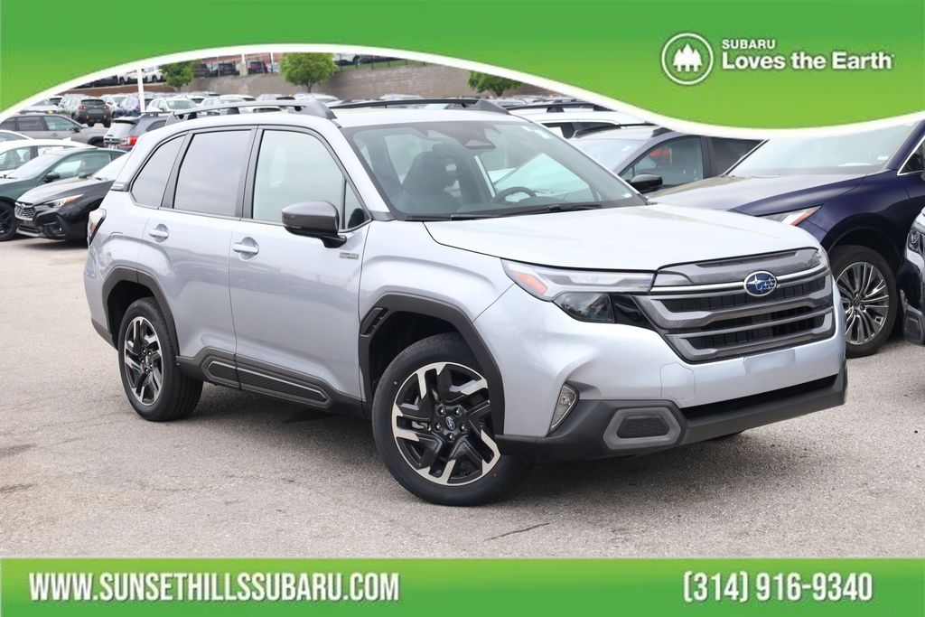 Ice Silver Metallic 2025 Subaru Forester Hybrid Limited AWD SUV / Crossover All-Wheel Drive Continuously Variable Transmission