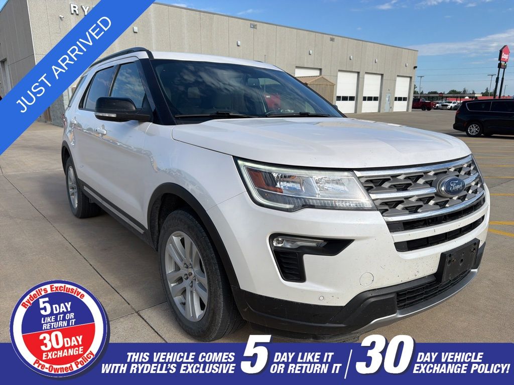 White Platinum Clearcoat Metallic 2018 Ford Explorer SUV / Crossover All-Wheel Drive 6-Speed Automatic