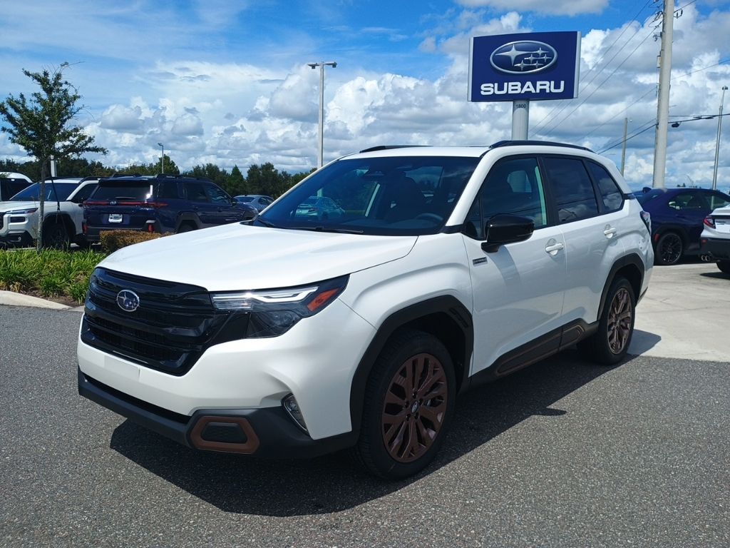 White 2026 Subaru Forester Hybrid SUV / Crossover All-Wheel Drive Continuously Variable Transmission