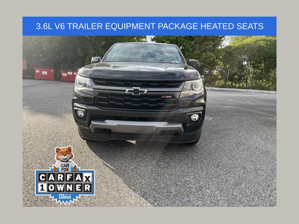 Black 2022 Chevrolet Colorado Pickup Truck Four-Wheel Drive 8-Speed Automatic