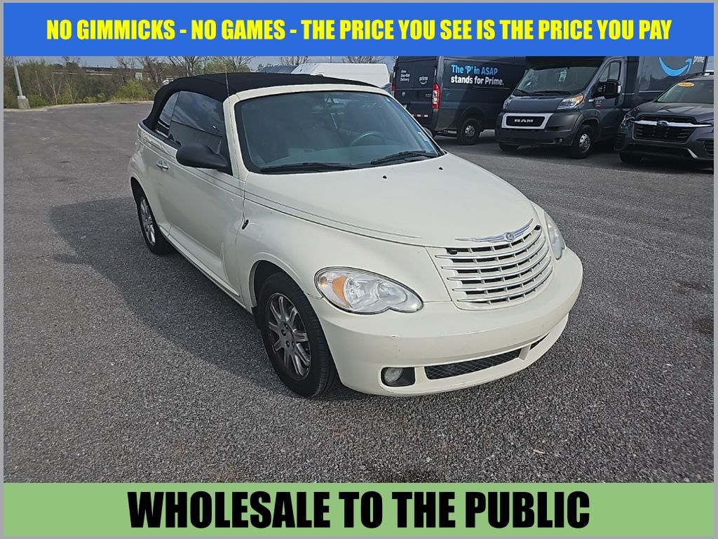 Cool Vanilla Clearcoat/Black Cloth Top 2007 Chrysler PT Cruiser Convertible FWD Convertible Front-Wheel Drive 4-Speed Automatic
