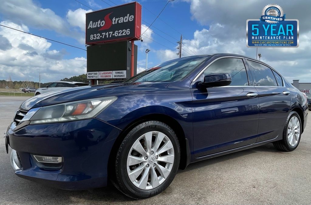 2013 Honda Accord EX-L Blue at Don McGill Toyota