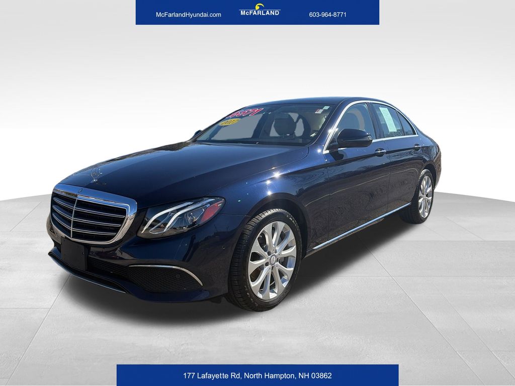 Lunar Blue Metallic 2017 Mercedes-Benz E-Class E 300 4MATIC Sedan All-Wheel Drive 9-Speed Automatic