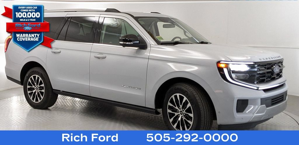 Space Silver Metallic 2025 Ford Expedition MAX Platinum 4WD SUV / Crossover Four-Wheel Drive Automatic