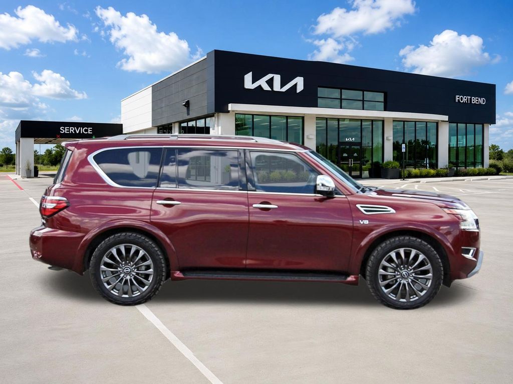 2021 Nissan Armada Platinum Red at Parkway Family Mazda