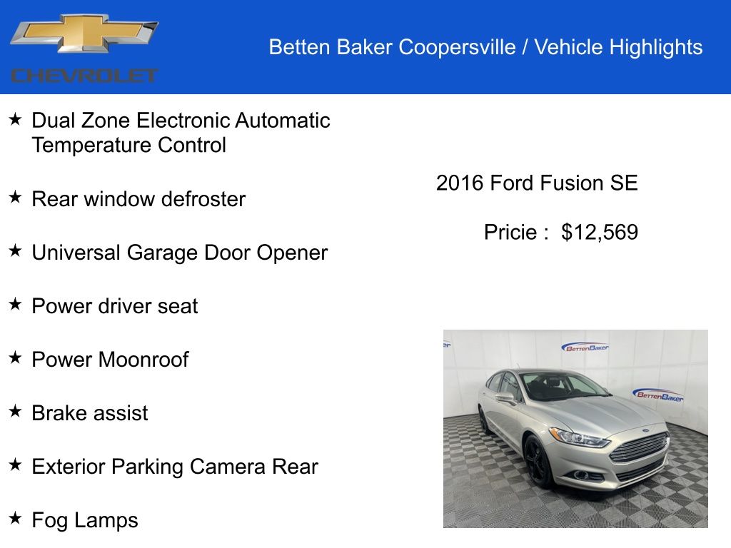 2016 Ford Fusion SE 4