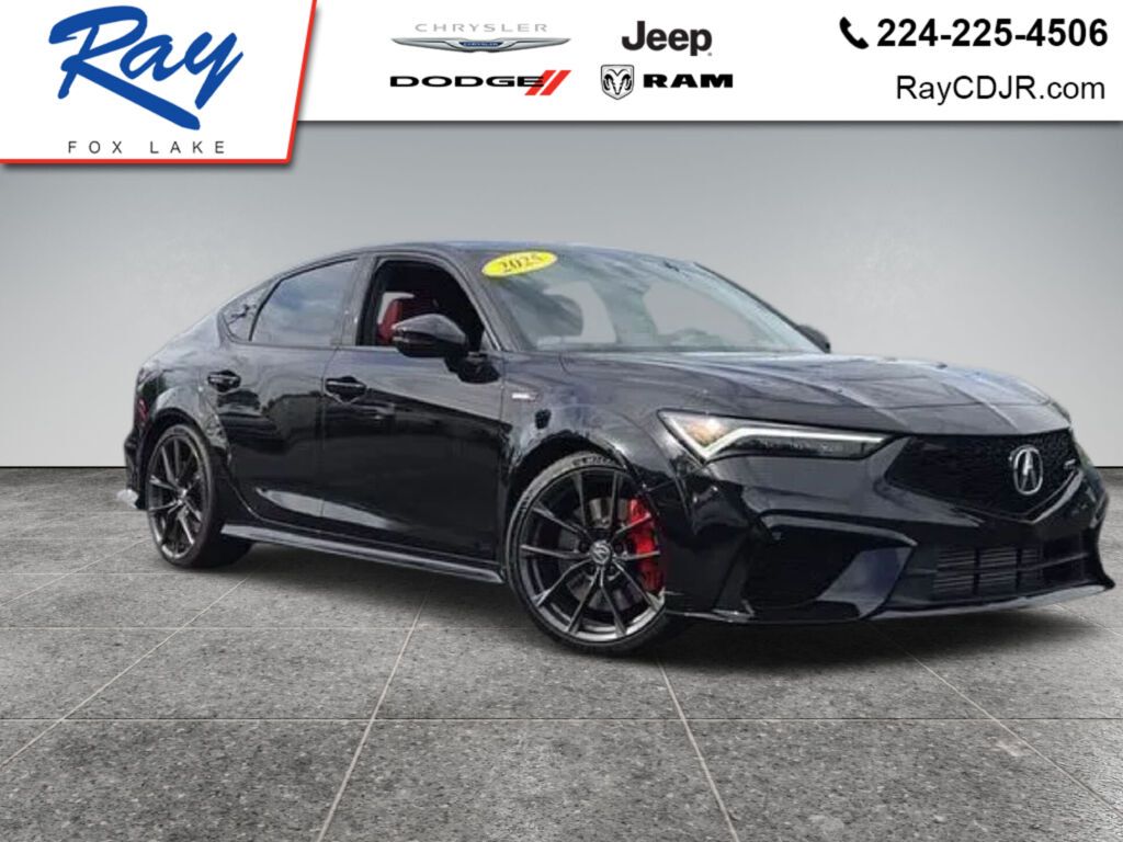 Majestic Black Pearl 2025 Acura Integra Sedan Front-Wheel Drive 6-Speed Manual