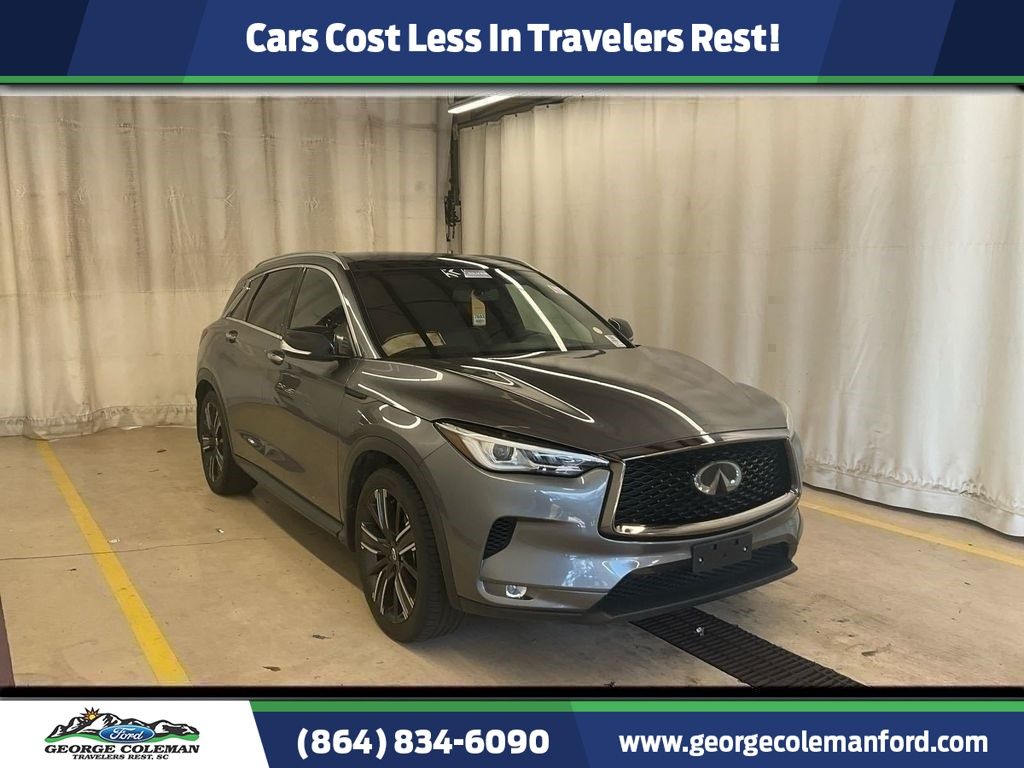 Gray (Graphite Shadow) 2021 INFINITI QX50 Luxe AWD SUV / Crossover All-Wheel Drive Continuously Variable Transmission