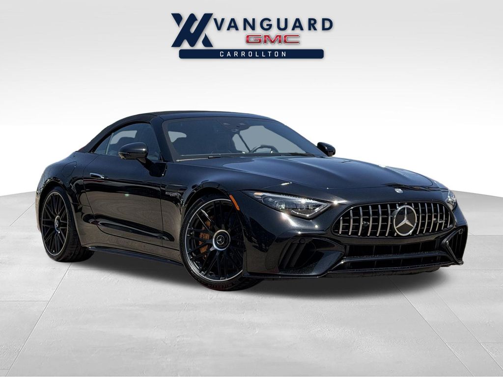 Obsidian Black Metallic 2025 Mercedes-Benz SL-Class Convertible All-Wheel Drive 9-Speed Automatic