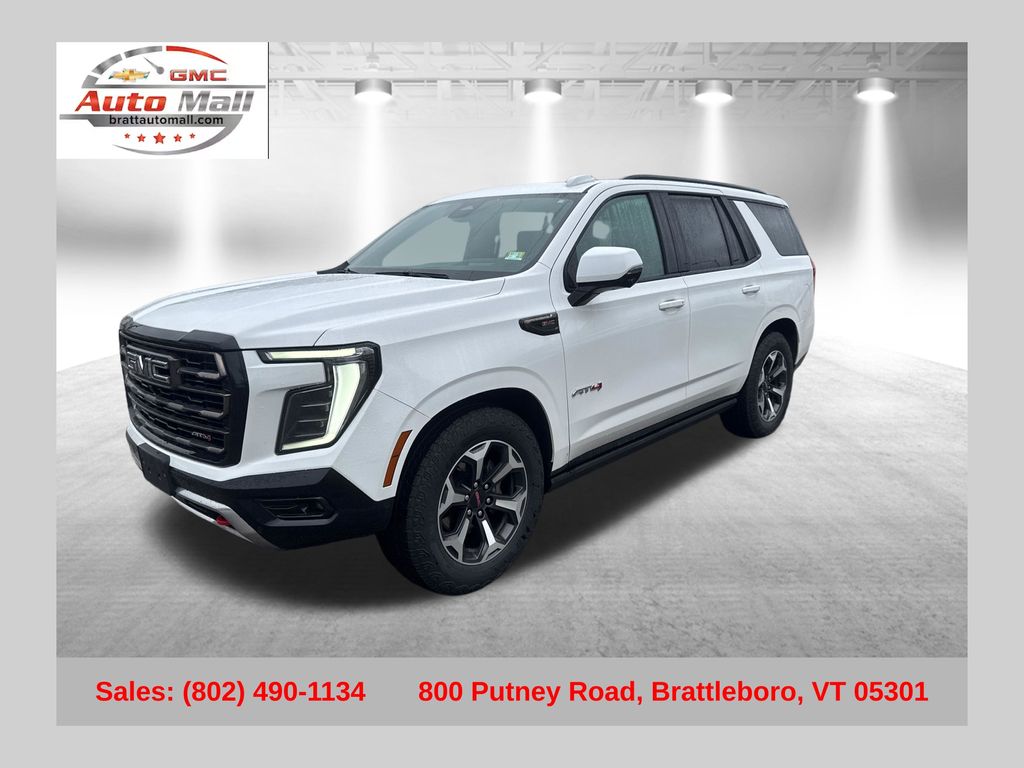 Summit White 2025 GMC Yukon SUV / Crossover Four-Wheel Drive 