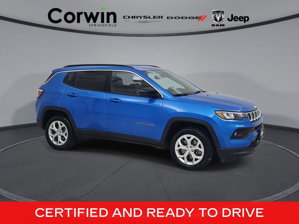 Hydro Blue Pearlcoat 2024 Jeep Compass SUV / Crossover Four-Wheel Drive 8-Speed Automatic