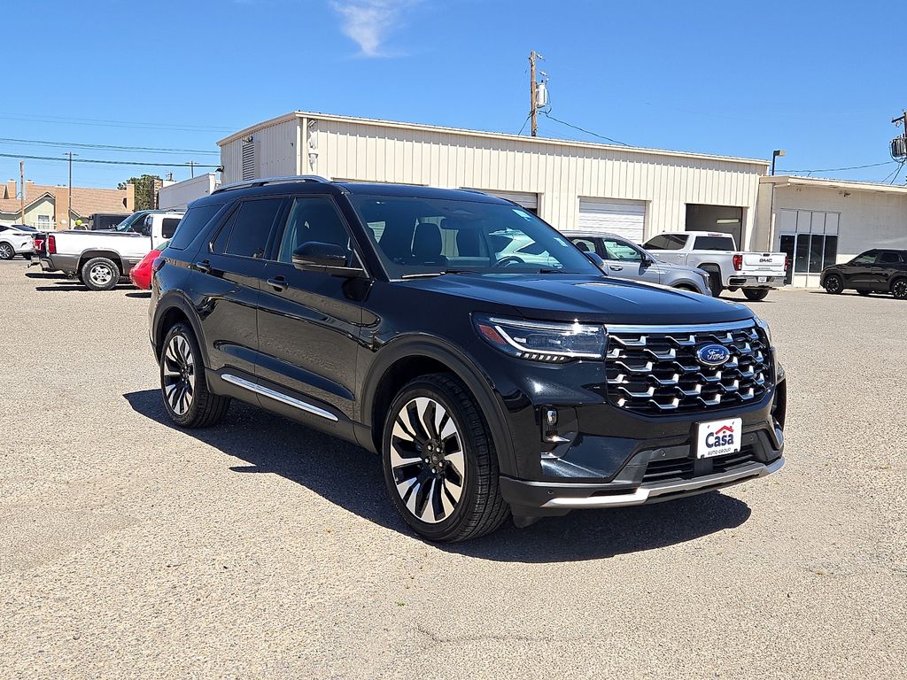 Black Metallic 2025 Ford Explorer Platinum AWD SUV / Crossover All-Wheel Drive Automatic