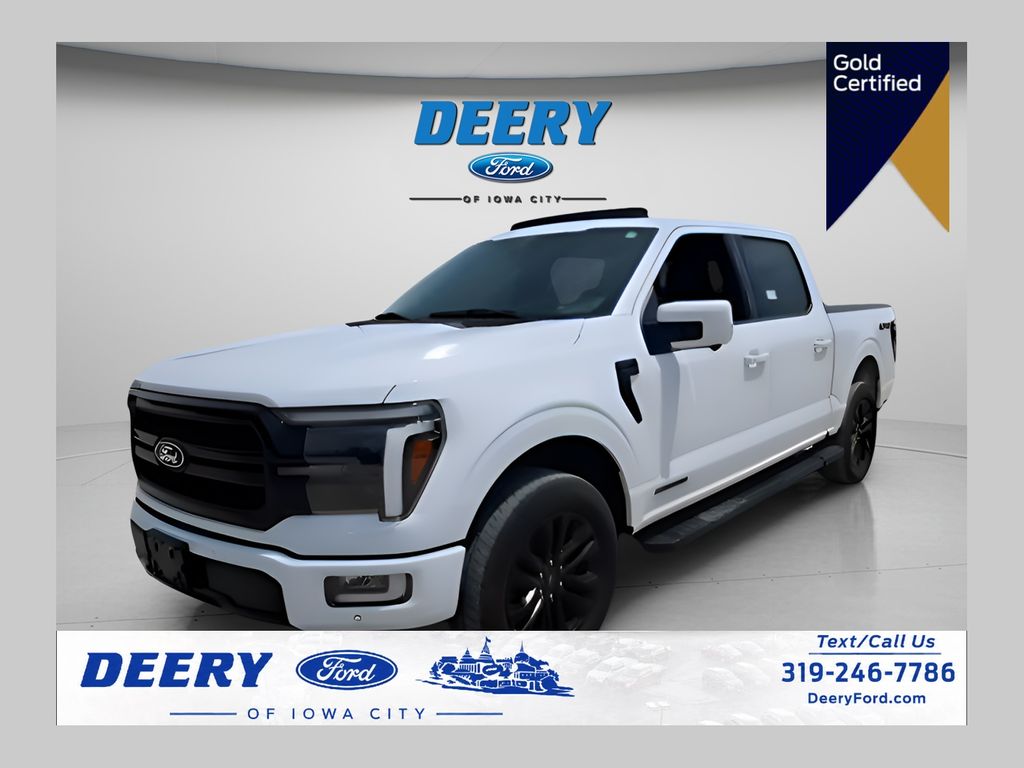 Oxford White 2024 Ford F-150 Pickup Truck Four-Wheel Drive 10-Speed Automatic