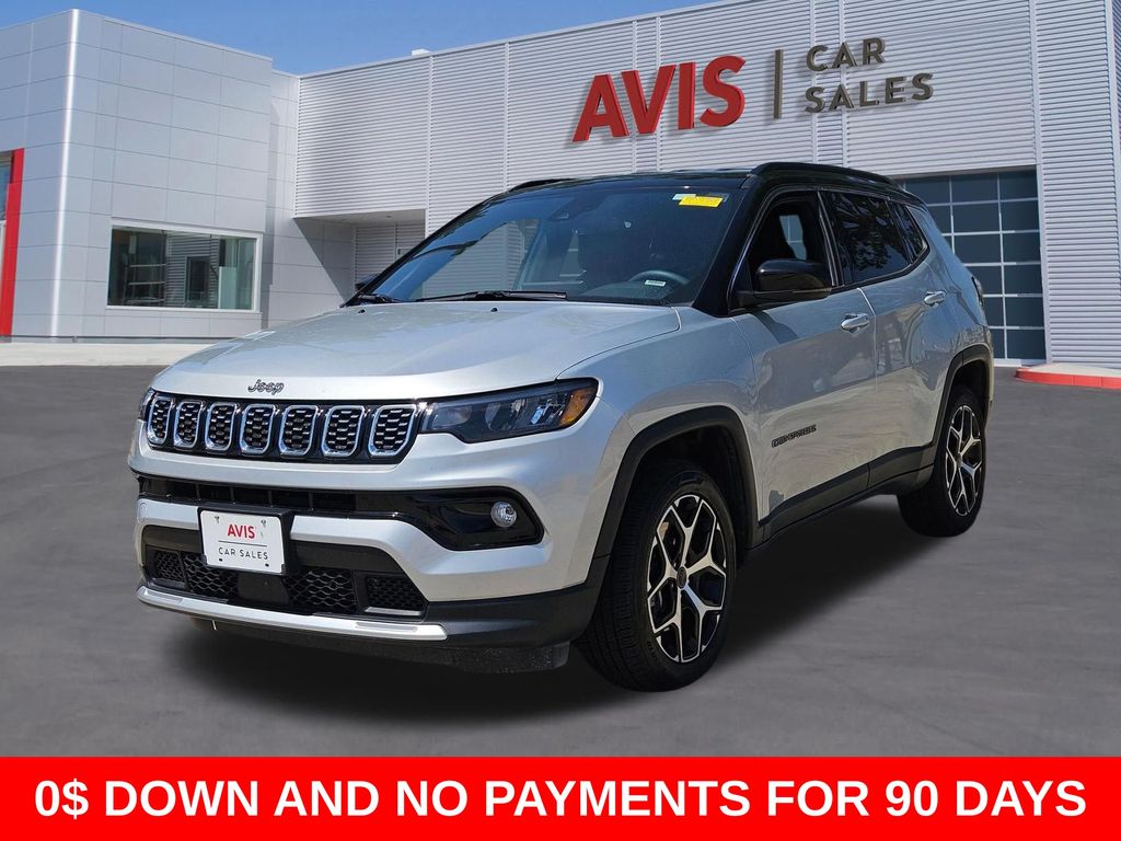 Silver Zynith Metallic Clearcoat 2025 Jeep Compass Limited 4WD SUV / Crossover Four-Wheel Drive 8-Speed Automatic