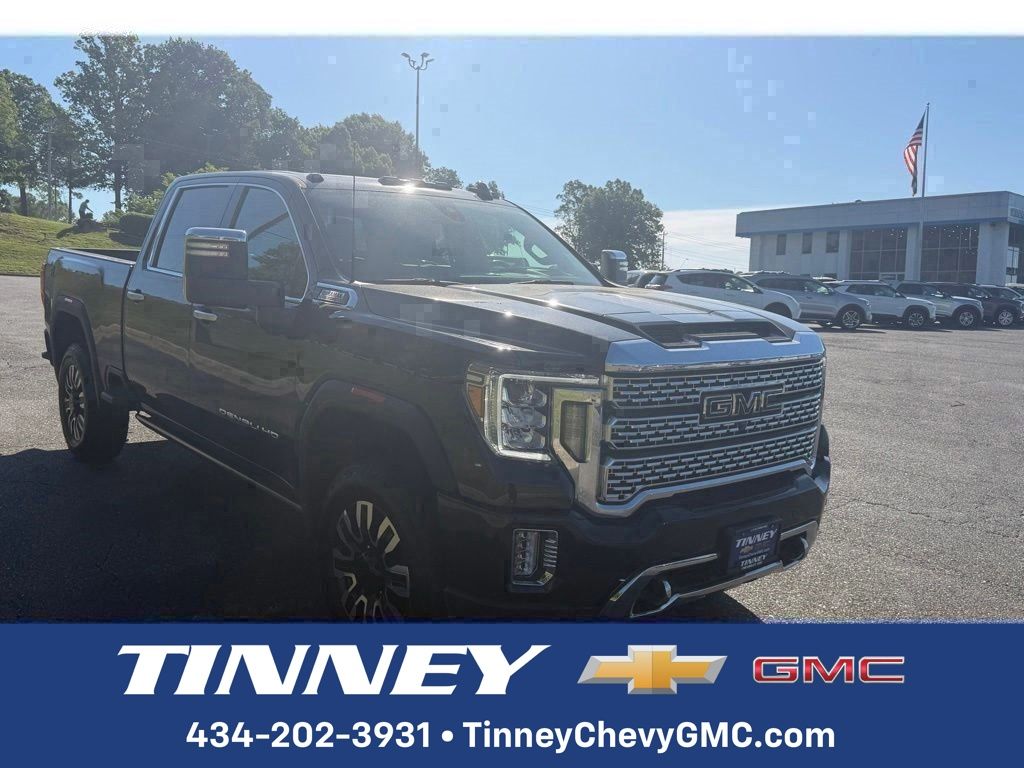 Black (Ebony Twilight Metallic) 2022 GMC Sierra 3500HD Denali Crew Cab 4WD Pickup Truck Four-Wheel Drive Automatic