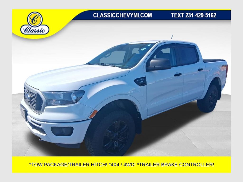 Oxford White 2022 Ford Ranger XLT SuperCrew 4WD Pickup Truck Four-Wheel Drive Automatic