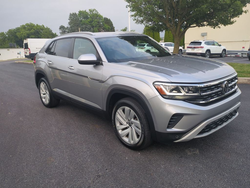 Silver Metallic 2022 Volkswagen Atlas Cross Sport SUV / Crossover All-Wheel Drive 8-Speed Automatic