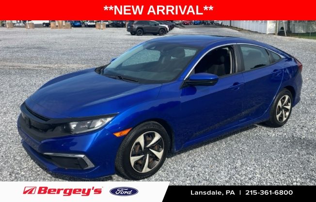 Aegean Blue Metallic 2021 Honda Civic Sedan Front-Wheel Drive Continuously Variable Transmission