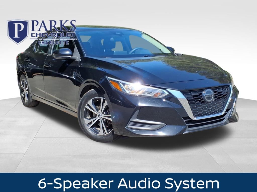 Super Black 2020 Nissan Sentra SV FWD Sedan Front-Wheel Drive Continuously Variable Transmission