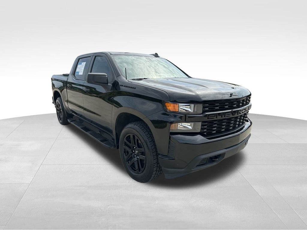 2021 Black Chevrolet Silverado 1500 Custom RWD Truck