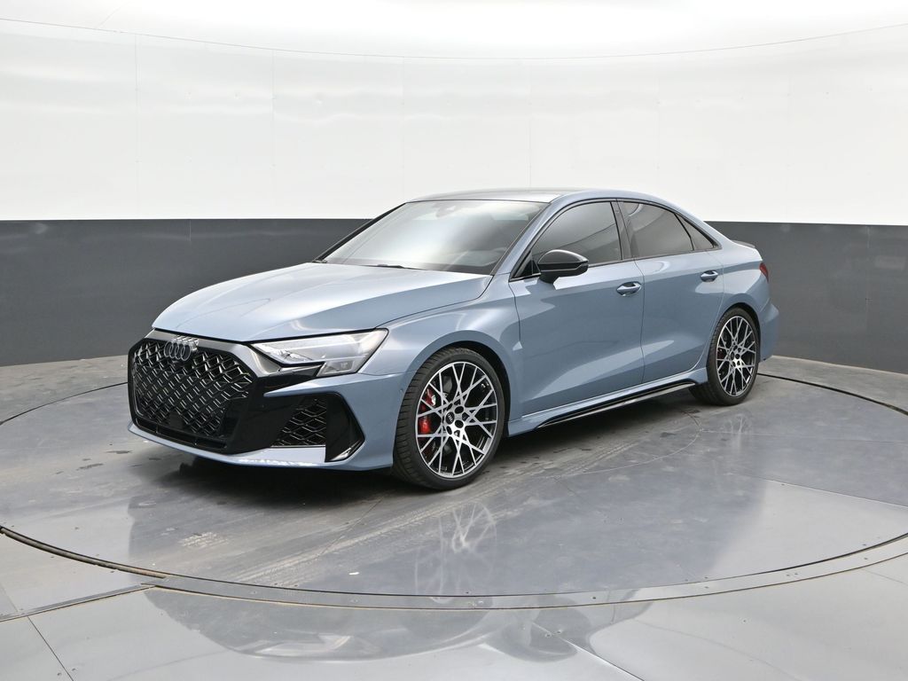 Ascari Blue Metallic 2025 Audi RS 3 Sedan All-Wheel Drive 7-Speed Automatic