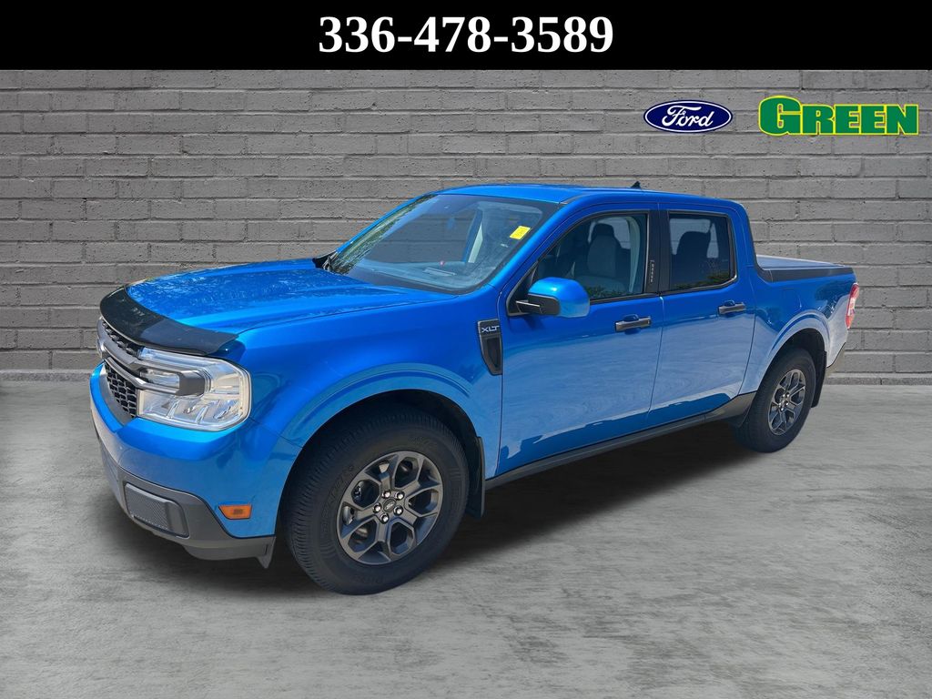 Blue Metallic 2022 Ford Maverick Pickup Truck All-Wheel Drive 8-Speed Automatic