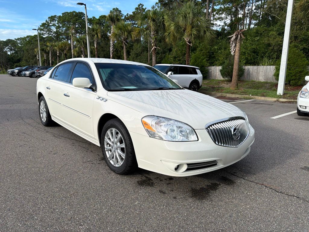 White Opal 2011 Buick Lucerne Sedan Front-Wheel Drive 4-Speed Automatic