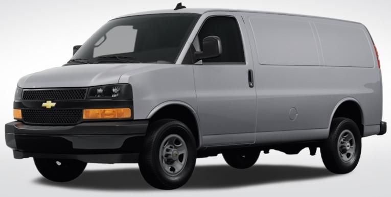 Summit White 2024 Chevrolet Express Cargo 2500 RWD Van Rear-Wheel Drive 8-Speed Automatic Overdrive