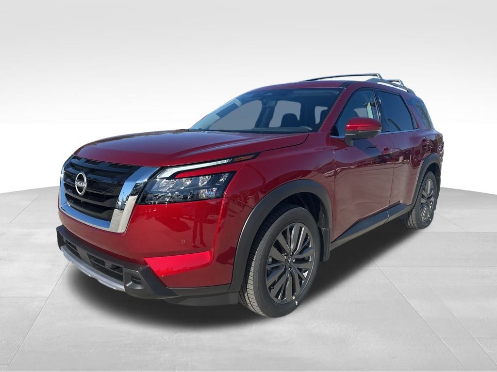 2025 Scarlet Ember Tintcoat Nissan Pathfinder SL FWD SUV