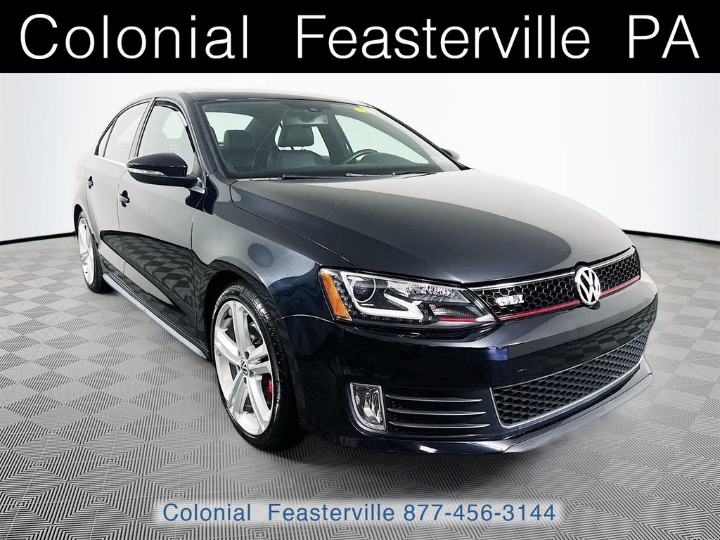 Black 2015 Volkswagen Jetta GLI SEL FWD Sedan Front-Wheel Drive 6-Speed Dual Clutch