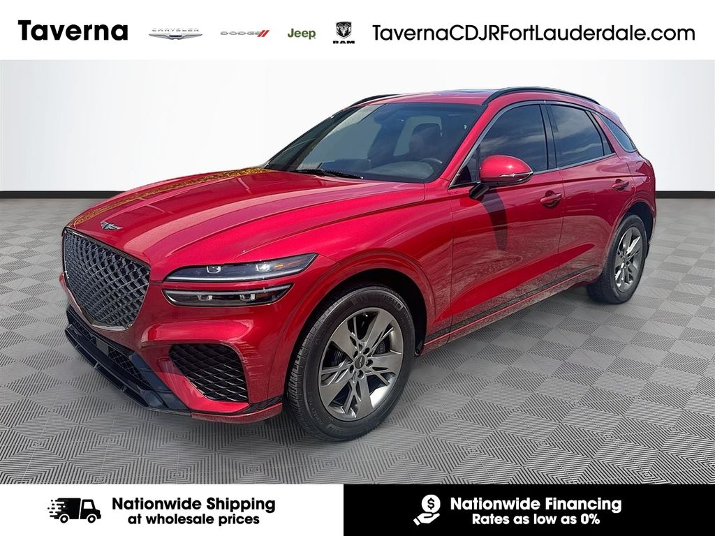 Red 2025 Genesis GV70 SUV / Crossover All-Wheel Drive 8-Speed Automatic