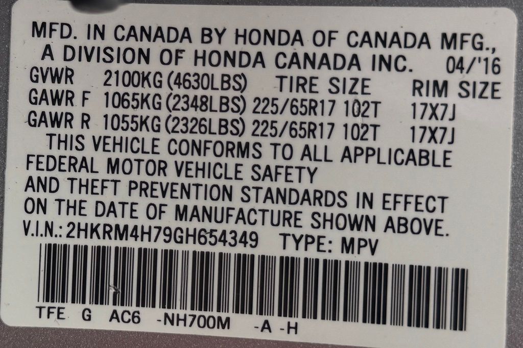 2016 Honda CR-V EX-L