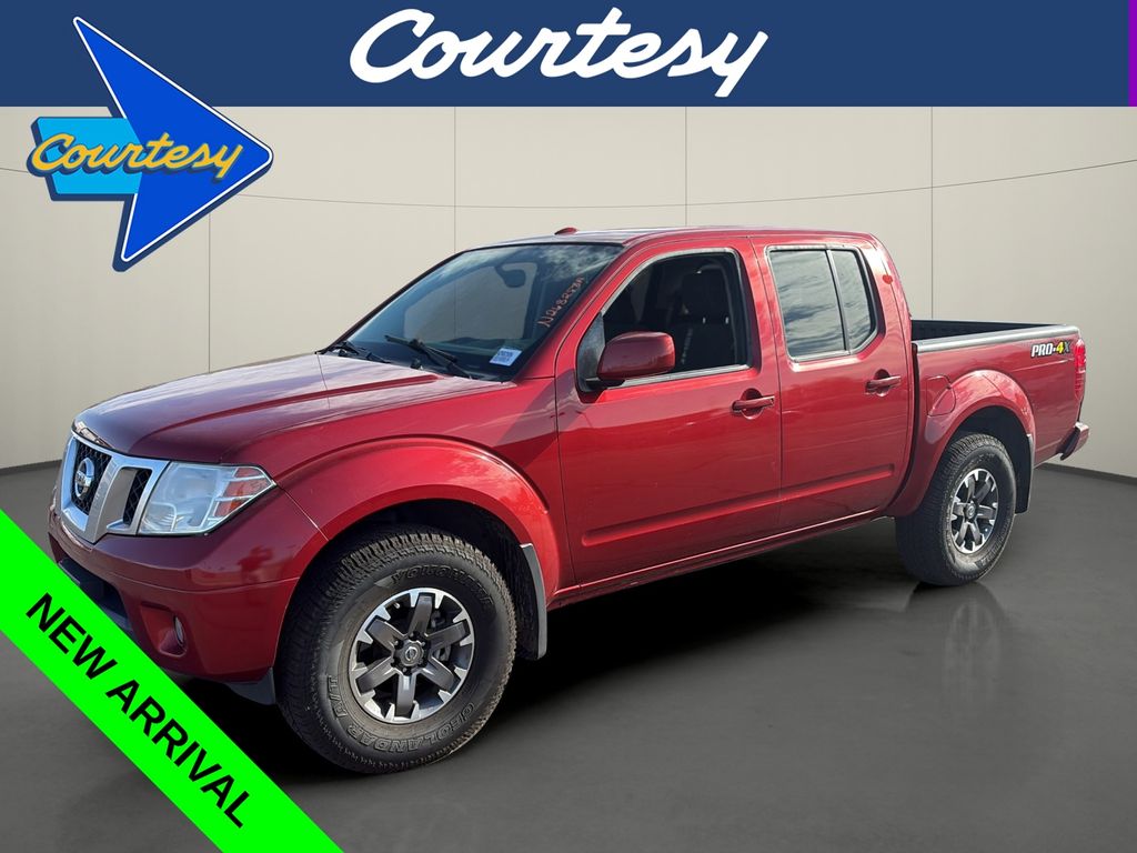 Lava Red 2016 Nissan Frontier Pickup Truck Four-Wheel Drive 5-Speed Automatic Overdrive
