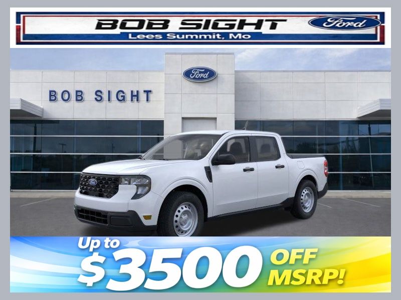 White Metallic 2025 Ford Maverick XL SuperCrew FWD Pickup Truck Front-Wheel Drive Continuously Variable Transmission