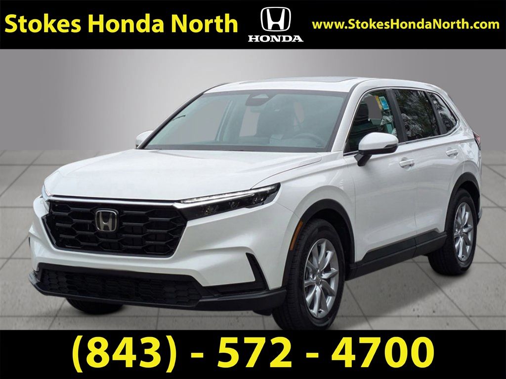 2026 Honda CR-V EX White at Stokes Honda North
