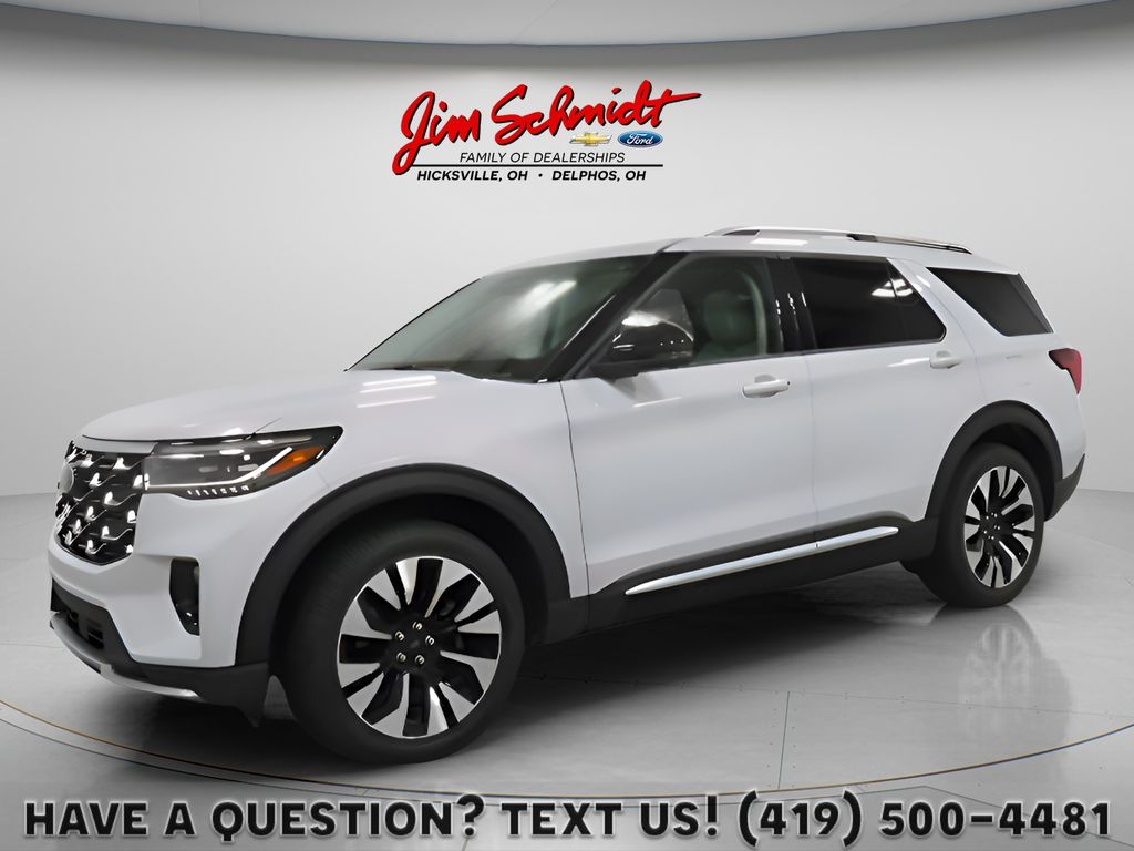 Space White Metallic 2026 Ford Explorer SUV / Crossover All-Wheel Drive Automatic
