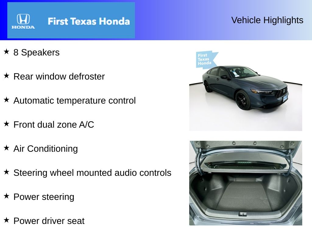 Used Car 2025 Honda Accord  Se For Sale Under $30,000 In Austin, Texas