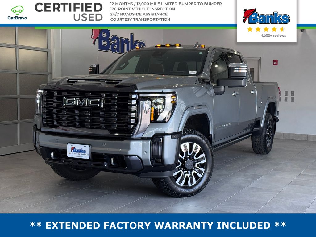 Sterling Metallic 2024 GMC Sierra 3500HD Denali Ultimate Crew Cab 4WD Pickup Truck Four-Wheel Drive Automatic