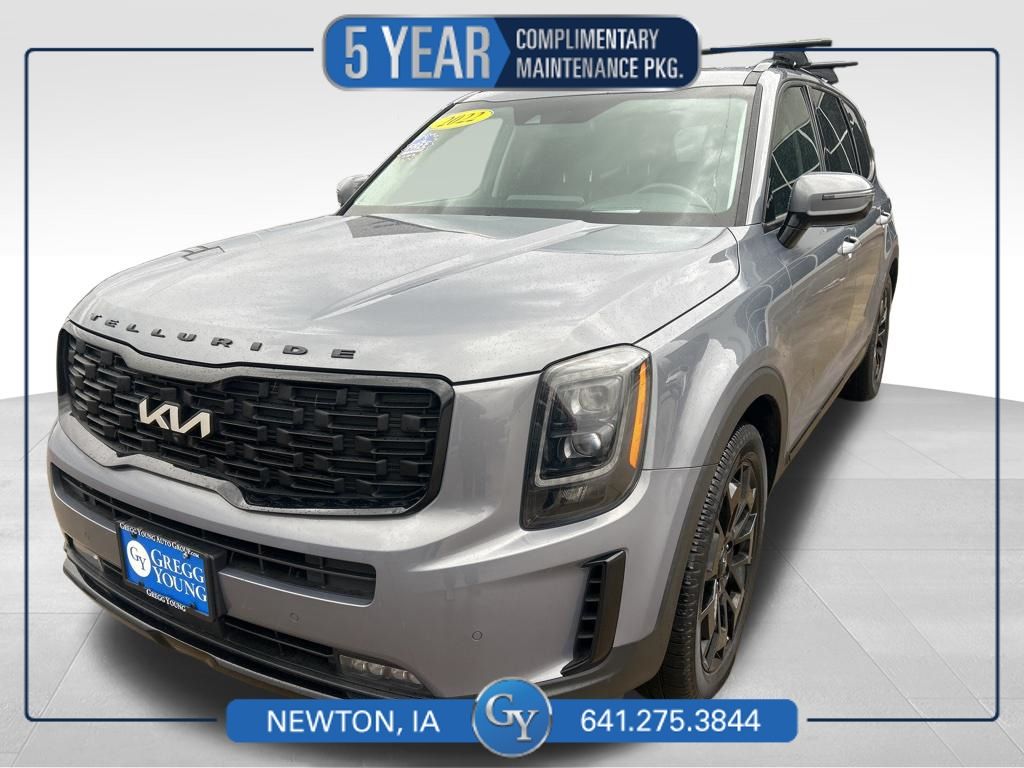 Everlasting Silver 2022 Kia Telluride SX AWD SUV / Crossover All-Wheel Drive 8-Speed Automatic